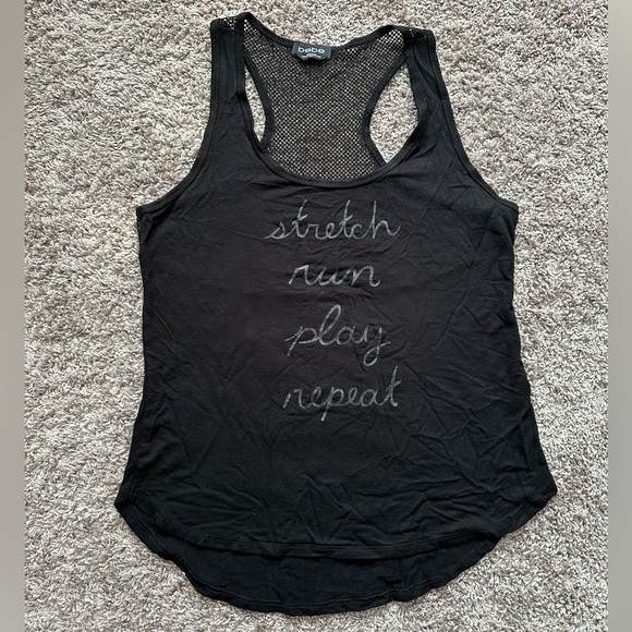 Bebe Tank Top with Mesh Back - Picture 1 of 2